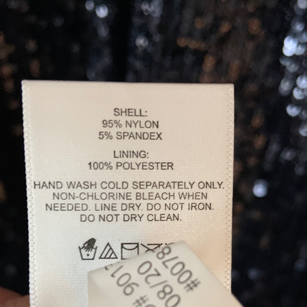 Express Navy Sequin Halter Midi Formal Dress - Picture 9 of 9